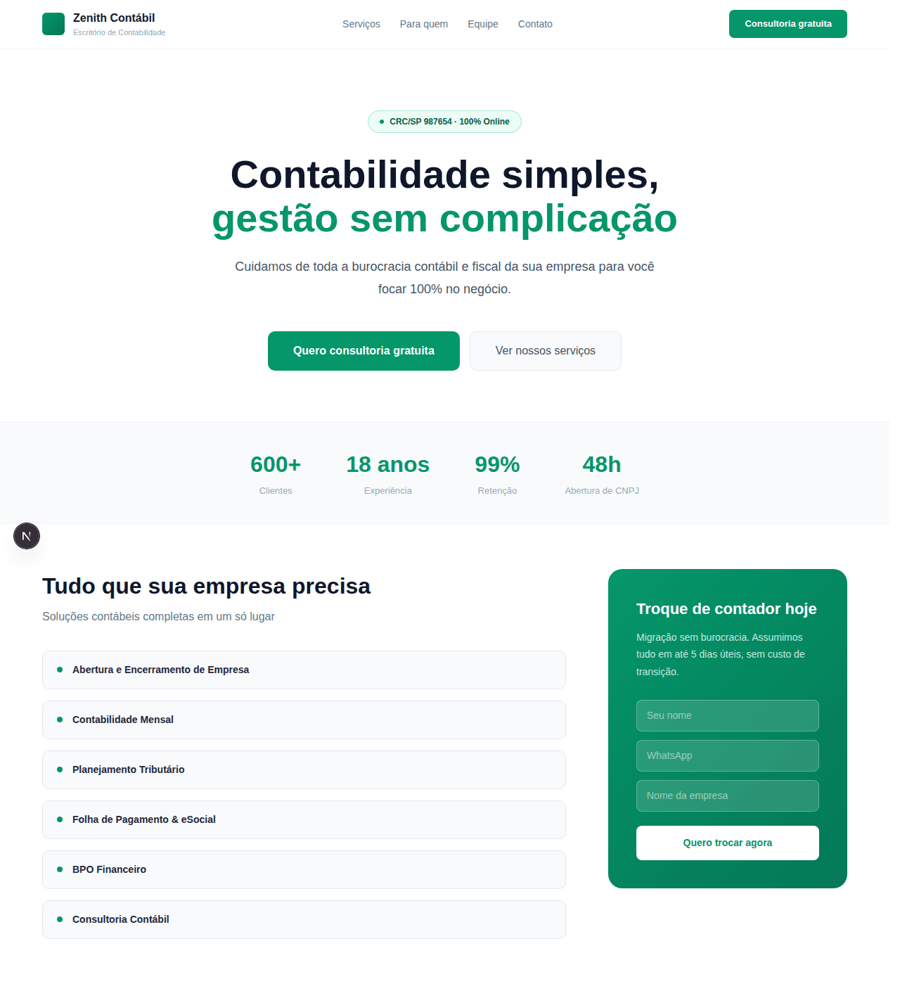 Escritório Contábil Zenith